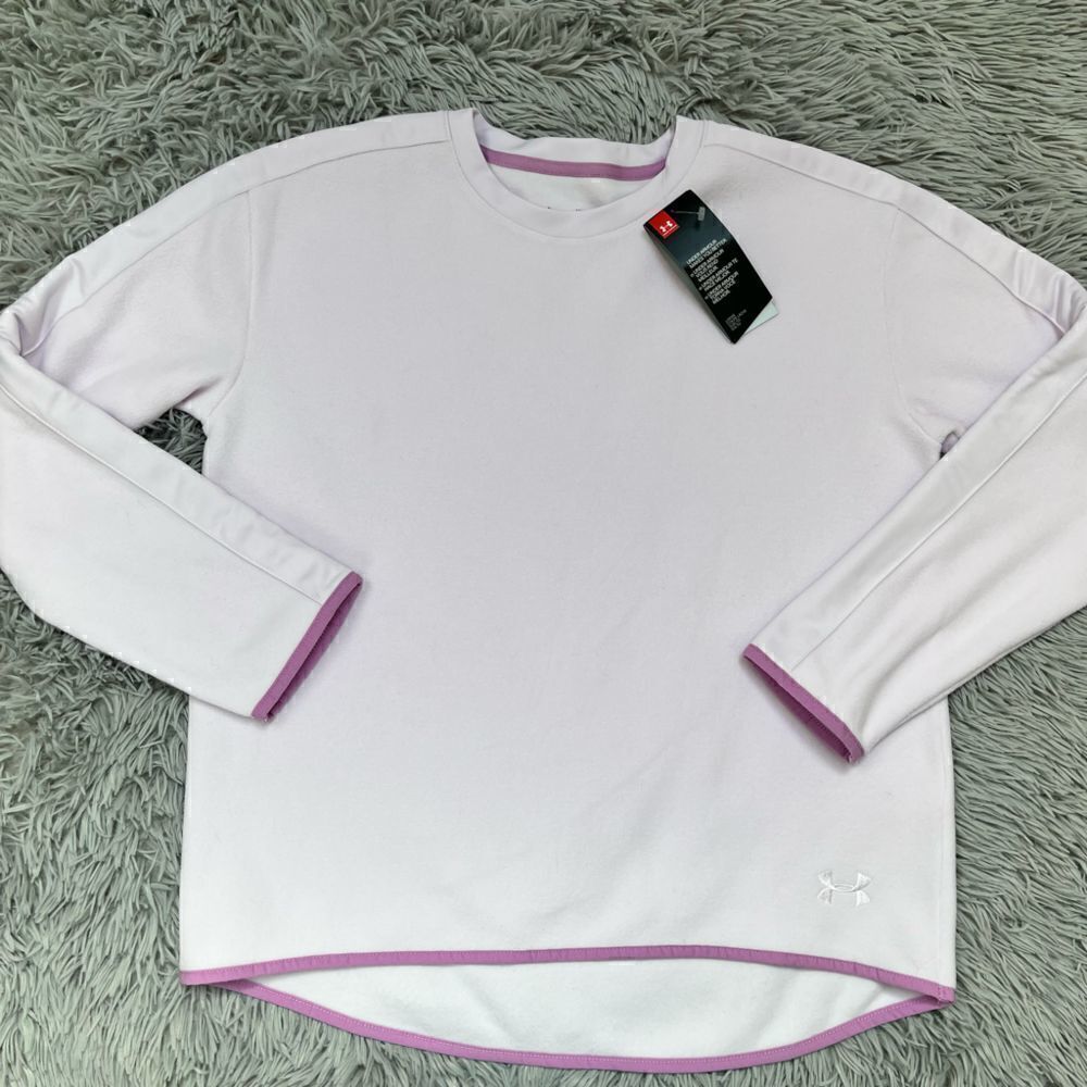 Under Armour Girls Light Purple Fleece Sweatshirt, Size YXL